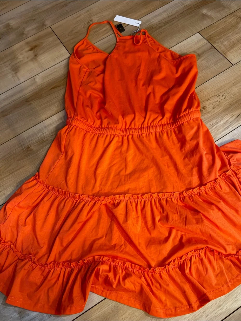 Tommy Hilfiger Orange Tiered Sundress - Picture 2 of 3